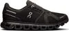 A studio shot of a black running shoe. Voir les images du produit