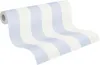 A roll of striped wallpaper is shown against a white background. Produktbild-Vorschau