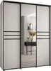 MEBLE KRYSPOL Davos 11 Schrank, drei Türen - 235,2x190x60 Produktbild-Vorschau 1