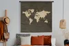 MuchoWow® Wandteppich Wandbehang Weltkarte - Farben - Produktbild-Vorschau 4