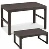 Keter Lyon Gartentisch - 116 x 71 x 40 – 65 cm - braun Produktbild-Vorschau 11