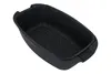 A black baking pan with a speckled interior, shown from a slightly elevated angle against a white background. Podgląd zdjęcia produktu