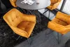 Design Stuhl LOFT senfgelb Samt drehbar Metallgestell Produktbild-Vorschau 2