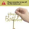 8 Stück Happy Birthday Acryl Cake Topper Set Gold Roségold Produktbild-Vorschau 7