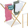 Relaxdays, tendedero plegable, con 8 barras, dimensiones: Vista previa de la imagen del producto 1