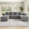 Merax hoekbank voor 4 personen, in U- of L-vorm, modulaire Productafbeelding-voorbeeld 2