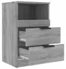 vidaXL Noční stolky 2 ks. Šedý materiál dřeva Sonoma Náhled obrázku produktu 7