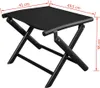 Tabouret de pied pliable Noir Aluminium et Textilène Voir les images du produit 5