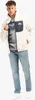 Herren Sherpa Jacke normale Passform LARTINGTON Ecru/Navy M Produktbild-Vorschau 4