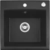 Granitspüle Schwarz farbe  Küchenspüle Granit Siphon Produktbild-Vorschau 7