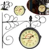 Wanduhr Vintage Quarzuhrwerke mit beidseitigem Zifferblatt, Produktbild-Vorschau 1