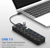 USB 3.0 HUB Splitter 7 Ports mit Ein- / Ausschaltern High Produktbild-Vorschau 2