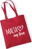 Huuraa Jutebeutel Malta my love 10 Liter Classic Red Produktbild-Vorschau 1