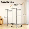 HOKEEPER Kleiderständer Schwerlast-Kleiderstange 204kg Produktbild-Vorschau 7
