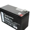 A black battery with white text and labels. Produktbild-Vorschau