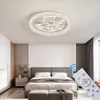 A bedroom with a bed, nightstand, and a ceiling light. Anteprima dell’immagine prodotto