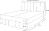 Boxspringbett mit Stauraum MADLEN – 200x200, Beige Produktbild-Vorschau 5