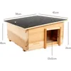 NatureCrafts Maison pour hérisson 45x34x20cm - Murs de 1.5 Voir les images du produit 9