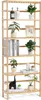 A tall, narrow, multi-shelf wooden bookcase filled with decorative items and plants. Anteprima dell’immagine prodotto