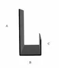 Alu U-Profil ungleich A 30mm B 10mm C 10mm Schwarz 1 Meter Produktbild-Vorschau 6
