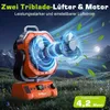 20000mAh Camping Ventilator Akku mit Licht, 0-100 Stufen Produktbild-Vorschau 3