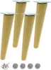 4x Möbelfüße aus Eiche – schräg, roh, 30 cm – mit Produktbild-Vorschau 1