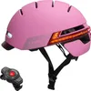 Bluetooth city helmet 54-58cm LED/SOS/Intercom pink Produktbild-Vorschau 5