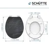 SCHÜTTE WC Sitz BLACK STONE High Gloss mit MDF Holzkern, Produktbild-Vorschau 7