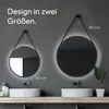 Wandspiegel mit Beleuchtung Talos Black Light Ø 50 cm - Produktbild-Vorschau 1