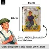 LANOLU Retro Blechschild, Gartenschilder mit Sprüchen, Produktbild-Vorschau 3