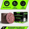 50 x RODOPI Klett Schleifpapier 125mm RedDevil Körnung K220 Produktbild-Vorschau 2