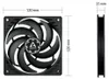 ARCTIC P12 Slim PWM PST Ventola PWM da 120 mm ottimizzata Anteprima dell’immagine prodotto 4
