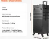 SucceBuy 5 in 1 Valigia professionale per il trucco in Anteprima dell’immagine prodotto 7