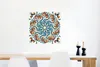 MuchoWow® Poster Mandala - Orange - Blau - Muster 50x50 cm Produktbild-Vorschau 5