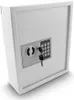 Bituxx Schlüsselsafe elektronisch 48 Haken Eckig Lichtgrau Produktbild-Vorschau 1