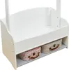 Ginger Home Kinder-Kleiderständer Holz Weiß/Grau – Regal Produktbild-Vorschau 6