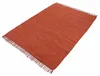 Flickenteppich Kelim Chindi Uni Orange 90x160 cm, Produktbild-Vorschau 2