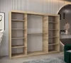 Šatní skříň se zrcadlem ANNA - šířka 250 cm, dub sonoma Náhled obrázku produktu 2