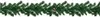 A string of green artificial Christmas garland with small warm white LED lights. Produktbild-Vorschau