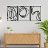Wallity, Achermus, dekoracja ścienna, czarny, metal, 120 x Podgląd zdjęcia produktu 2