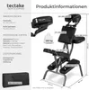 tectake® Massagestuhl klappbar 80 x 50 x 105 cm Produktbild-Vorschau 6