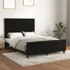vidaXL Bettgestell ohne Matratze Schwarz 140x190 cm Samt Produktbild-Vorschau 2
