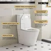 HOROW bezokrajová stojaca WC misa s splachovacou nádržou Náhľad obrázku produktu 6