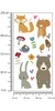 Muralo Wandsticker Mrchenhafte Waldtiere mit Blumen 125 x Produktbild-Vorschau 2