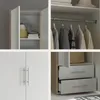 Kleiderschrank "Valencia" in Sonoma Eiche / Weiß mit 4 Produktbild-Vorschau 6