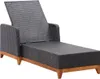 vidaXL Lehátko z polyratanu a masívneho dreva Acacia Black Náhľad obrázku produktu 5