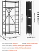 VEVOR 5 étages, étagères pliables avec roulettes, 38 x 71 x Voir les images du produit 7
