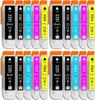 A collection of ink cartridges arranged in two rows. Produktbild-Vorschau