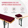TexDeko Bierbankauflage 220x25x4cm mit Reißverschluss Produktbild-Vorschau 4