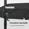 vidaXL Zahradní slunečník antracitový 394 x 394 x 248 cm Náhled obrázku produktu 5